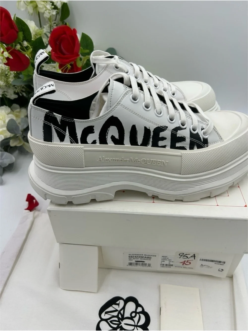 Alexander, McQueen tread slick low top sneakers size 45 made in Italy